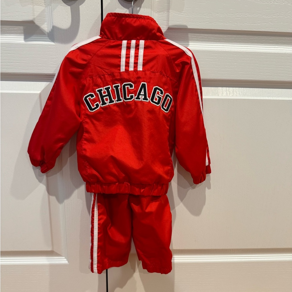 Adidas Chicago Bulls Jacket & Joggers Size 2T - Picture 2 of 5